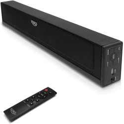 XORO HSB 50 ARC - TV Soundbar, HDMI ARC Unterstützung, Bluetooth Lautsprecher, USB Mediaplayer, Line IN, Optisch & Koaxialer Audioeingang, Wandmontage möglich, Schwarz