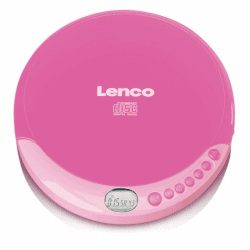 Lenco CD-011PK - Tragbarer CD-Spieler mit Akkuladefunktion - LCD-Bildschirm - Diskman - CD-Walkman - mit Kopfhörern und Micro-USB-Ladekabel - Pink Pink ohne MP3 u. Schock Protection Single