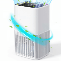 Luftentfeuchter Elektrisch, TUKIMA 1600ml Raumentfeuchter Leise Dehumidifier Mit Funktion Abtauen & Schlafmodus Luftreinigung White