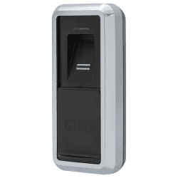 ABUS HomeTec Pro Bluetooth-Fingerscanner CFS3100 - zum Öffnen der Haustür - mit Verdeck - für den HomeTec Pro Bluetooth-Türschlossantrieb CFA3100 - Silber Silber Fingerscanner