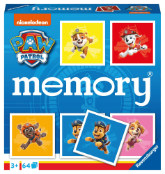 Ravensburger - 20887 - Paw Patrol memory®, der Spieleklassiker für alle Fans der TV-Serie Paw Patrol, Merkspiel für 2-8 Spieler ab 3 Jahren Neues Produkt Single