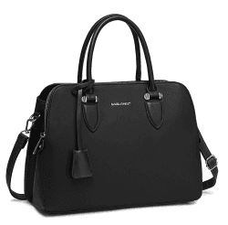David Jones - Damen Handtasche Henkeltasche - Frau PU Leder Schultertasche - Elegante Tote Shopper - Umhängetasche Viele Fächer Zip Multi Taschen - Alltags Mode Arbeit Stadt City - Schwarz