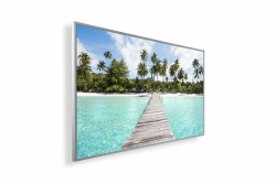 Könighaus 450W Infrarotheizung mit Bild in HD Qualität - Energiesparend - TÜV SÜD + 5 Jahre Garantie - Doppelter Überhitzungsschutz - Infrarot Wandheizung - Motiv: 4. Steg Thailand 450 Watt Motiv: 4. Steg Thailand