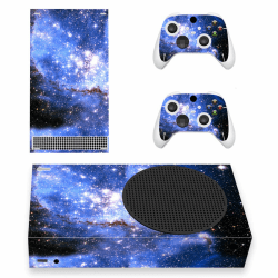 playvital Skin für Xbox Series S, Aufkleber Vinyl-Skins Schutzfolie Wrap Abziehbild Abdeckung Stickers Folie für Xbox Series S Konsole Controller-Blaue Galaxie Xbox Series S Blaue Galaxie.