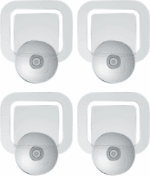 Wicked Chili 4er Set Parkausweis Auto Halterung Windschutzscheibe mit 30mm Saugnapf, Kartenhalter, Parkscheinhalter, Parkausweishalter, Kartenhalter Autoscheibe (Made in Germany) transparent, 4X