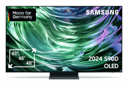 Samsung OLED 4K S90D Fernseher 77 Zoll, Samsung TV mit Neural Quantum 4K AI Gen2 Prozessor, OLED HDR+, 4K AI Upscaling, Smart TV, KI TV, GQ77S90DAEXZG, Deutsches Modell [2024] 77 Zoll Modell 2024
