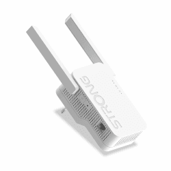 STRONG Wi-Fi 6 Repeater AX1800 - Highspeed WLAN Verstärker, Signalverstärker und Wi-Fi Booster - Maximale Geschwindigkeit, Reichweite und Zuverlässigkeit für Ihr Zuhause Bis zu 1 800 Mbits