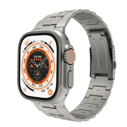 LULULOOK Titan Armband Kompatibel mit Apple Watch Ultra 2/Ultra 49mm, Prämie Titanium Grad 2 Ersatzarmbänder für iWatch Ultra Armband (Titan) Titan NUR 49mm