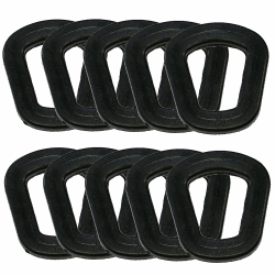 Oxid7® 10x Ersatzdichtung passend für 5, 10 und 20 Liter Metallkanister | Kraftstoffbeständig, entspricht den Anforderungen der Brennstofflagerung Oval - 10 Stück