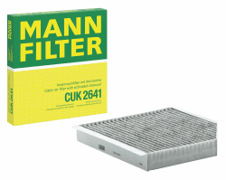 MANN-FILTER CUK 2641 Innenraumfilter – Pollenfilter mit Aktivkohle – Für PKW CUK Single
