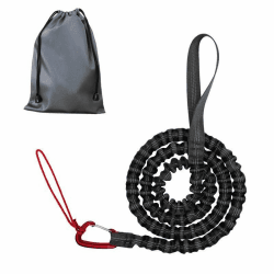 Abschleppseil Fahrrad Kinder Tow Rope für Abschleppgurt Elastisch Bungee, Eltern Zugseil Bike Traktionsseil, Tragfähigkeit 500 lbs (Schwarz)