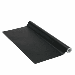 Venilia Klebefolie | Uni Matt Schwarz, 90cm x 2,1m | selbstklebende Möbel-Folie, Dekofolie, Tapete, Küchenfolie | PVC ohne Phthalate | Made in EU Schwarz 0.9W x 2.1L m