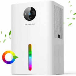 Luftentfeuchter Elektrisch 1800ML,Tragbarer Raumentfeuchter Extra leise unter 30 dB, Automatischer Abschaltung und Abtauen,Dehumidifier für Wohnung Badezimmer Aweiß