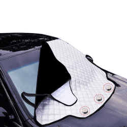 Auto-Windschutzscheibenabdeckung, URMI Auto-Windschutzscheibe Sonnenschutz Magnetische Windschutzscheibenabdeckung Auto-Frontscheibe Sonnenschutz-Schutz für kleine Mittelwagen (183 × 116 cm) S (183×116 CM)