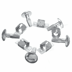 Anwangda 20 Set Befestigungsschrauben für Motorabdeckung, Unterboden-Metall-Clips, kompatibel mit Peu-geot Citr-oen 206 207 406 407 806 807 (grau, 5 Stück)