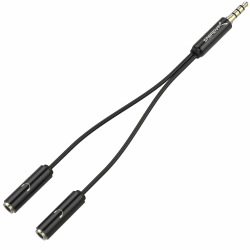 Sabrent 3.5mm Audio Stereo Y Splitter Adapter für Lautsprecher und Kopfhörer (CB-35X2) Kabel Y AUX 3,5mm