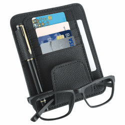Organizer Auto Blende, Leder Sonnenblenden Organizer Auto Sonnenblende Organizer mit Aufbewahrungsfächern Aufbewahrungstasche für die meisten Auto für Sonnenbrillen Karten Stifte Ladekabel