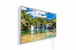 Infrarotheizung mit Bild – Bildmotiv – TÜV SÜD - 800 Watt Bildheizung - Weißer Rahmen (18. Nationalpark) 800 W A018. Nationalpark