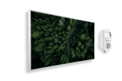 Könighaus Infrarotheizung mit Bild - 1200 Watt + Smart Thermostat & Könighaus APP - Energiesparende Infrarot Wandheizung mit Bildmotiv – TÜV SÜD - Weißer Rahmen (16. Waldstraße) 1200 Watt 16. Waldstraße
