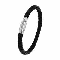 JOOP! Armband Edelstahl Herren Armschmuck, Kommt in Schmuck Geschenk Box Armband Leder