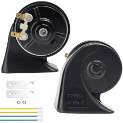 Hupe 12v Laute, Signalhorn Wasserdichte Doppel Horn Super Laute Lkw Hupe Auto Tiefton Horn Luft Hörner LKW Horn Ersatz Kit Universal für Auto Motorrad LKW Boot FARBIN (Boutique horn neu) Boutique Hupen