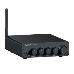 Fosi Audio BT30D Pro Bluetooth Verstärker 2.1 Kanal, Mini HiFi Verstärker mit TPA3255 Chips 165W x2+350W & Bass-Höhenregler, Audio Receiver für Desktop/Außenlautsprecher/Regallautsprecher/Subwoofer