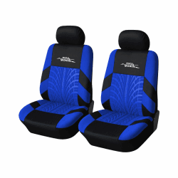 AUTOYOUTH Autositzbezüge für Vordersitze Autositzschoner Reifenschienen Autositzzubehör, Blau Blau 4PCS