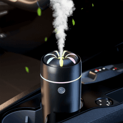 Gonlink Luftbefeuchter, Smart Humidifier Klein, Ultraschall Cool Mist Auto Diffuser, 100ML Raumbefeuchter für Schlafzimmer Pflanzen Büro (Schwarz)