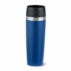 EMSA N2023650 Travel Mug Classic 0,5 Liter, neuer Komfort-Schraubverschluss, Pulverbeschichtung, Edelstahl, 6h heiß und 12h kalt, 100% dicht, 360°-Trinköffnung, Edelstahl, dunkelblau Neu (Komfort-Schraubverschluss) Neu (Komfort-Schraubverschluss) Dunkelbl