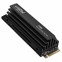 Crucial T705 1TB SSD PCIe Gen5 NVMe M.2 Interne SSD mit Premium-Kühlkörper, bis zu 13.600MB/s, Microsoft DirectStorage, PCIe 4.0 abwärtskompatibel, Solid State Drive - CT1000T705SSD5 T705 (bis zu 14,500MB/s) 1TB Kühlkörper