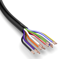 AUPROTEC KFZ Kabel 13x1,5 mm² 10m rund FLRYY I Rundkabel Fahrzeugkabel/Fahrzeugleitung Verschiedene Anwendungen I 13 poliges Kabel für Anhänger geeignet 10m Meter 13 x 1,5 mm² rund