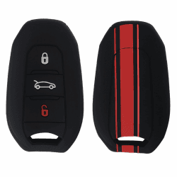 Misuyue Autoschlüssel Hülle Opel, 3 Tasten Silikon Opel Schlüsselhülle für Corsa Agila Tigra Astra Ampera Vectra Signum Insignia Meriva Zafira Mokka Karl Adam Crossland X Combo Vivaro Movano (Rot)