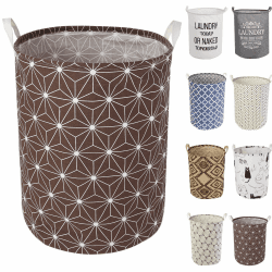 LessMo 17.7" Wäschekorb Lagerung Sorter, Pop-Up Wäschekorb Faltbar, wasserdichte Runde Baumwolle Leinen für Schlafzimmer Lagerung Baby Kleidung Spielzeug Galaxis Verdickte 17.7" / Mittel
