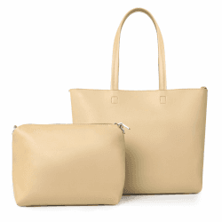TAN.TOMI Handtasche Damen,Kleine Umhängetasche Damen,Tote Bag, Tasche Mittelgroß,Crossbody Bag,Handtaschen Damen Set Mit Quasten Geldbörse Damen und Pelz Kugel Plüsch Schlüsselring Beige