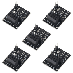 AOICRIE 5 x NRF24L01 Adapter für NRF24L01 RF Wireless Transceiver Modul 2.4 GHz 3.3V mit 8 Pins