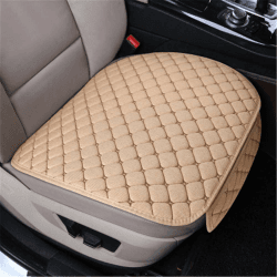 Nicole Knupfer Auto Sitzauflage Sitzkissen Sitzbezüge Universal Sitzauflagen Vordersitzbezüge und Rücksitzbezüge (Beige,Vordersitz) Beige Vordersitz