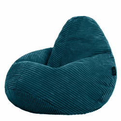 Icon Dalton Kinder Sitzsack, Blaugrün, Sitzsack Sessel, Sitzsack Kinder Cord, Sitzsack Kinder mit Füllung, Sitzack Kinderzimmer, Sitzsack Schlafzimmer, Sitzsack Wohnzimmer Blaugrün Sitzsack
