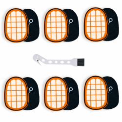 Ytaland Filter für Philips SpeedPro Max Staubsauger, 6 Stück für Philips FC6812 FC6813 FC6822 FC6826 Ersatzfilter, Ersatzteile FC5005/01 Orange