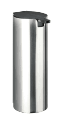 WENKO Turbo-Loc® Edelstahl Seifenspender Detroit - Wand Flüssigseifen-Spender, Befestigen ohne Bohren Fassungsvermögen: 0.24 l, Edelstahl rostfrei, 6 x 16.5 x 8 cm, Glänzend