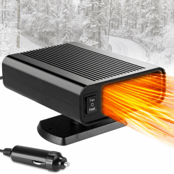 Showvigor 2025 Neu Autoheizung Auto Windschutzscheibe Demister Stecker Zigarettenanzünde für alle Autos ，Fast Heating Zigarettenanzünder Heizung Auto Size1