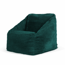 Icon Morgan Kinder Sitzsack, Blaugrün, Sitzsack Sessel, Sitzsack Kinder Cord, Sitzsack Kinder mit Füllung, Sitzack Kinderzimmer, Sitzsack Schlafzimmer, Sitzsack Wohnzimmer Blaugrün Sitzsack