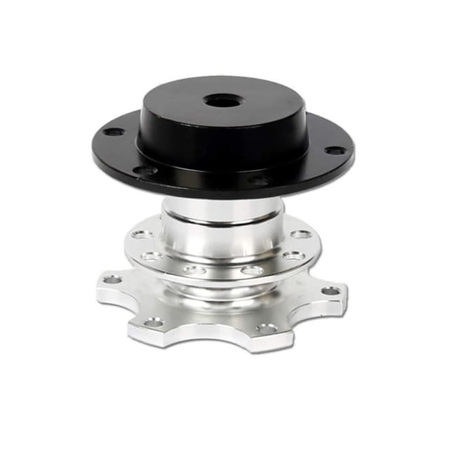 FireAngels Universal Schnellspanner Radnabenadapter mit 6-Loch-Lenkradnabe (Silber)