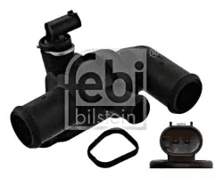 febi bilstein 37081 Thermostat mit Gehäuse, Dichtung und Temperaturschalter , 1 Stück