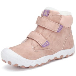 Mishansha Kinder Winterschuhe Gefüttert Winterstiefel für Jungen Mädchen Gr.24-38 37 EU Pink