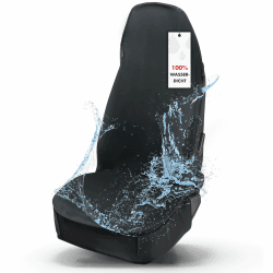 WALSER Premium Sitzauflage Auto Neopren, 100% wasserdichter Sitzschoner Auto, 100% schmutzabweisender Autositzschoner, Schonbezug Autositz vorne, Autositzbezüge 1 Stück, Sitzbezug Auto Vordersitze Neopren - Vordersitz