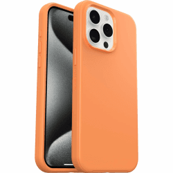 OtterBox Symmetry für MagSafe Hülle für iPhone 15 Pro Max, stoßfest, sturzsicher, schützende dünne Hülle, 3X getestet nach Militärstandard, Orange Orange iPhone 15 Pro Max Nur Hülle