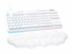 Logitech G 713 Gamer-Tastatur, kabelgebunden, mechanisch, mit RGB-Beleuchtung, LightSYNC, Touch-Schalter (GX Brown) und Handgelenkstütze für Tastatur, kompatibel mit PC und Mac, Französisch AZERTY – Kabelgebundene Tastatur Touch-Schalter