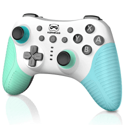 Wireless Switch Pro Controller Kompatibilität mit Switch/Switch Lite/OLED, Kabellos Gamepad mit Aufwecksfunktion, 3 Vibrationsstärke, Turbo, Bewegungssteuerung-Funktion, 600mAh Akku Controller SC-1