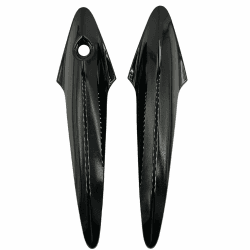 cantondz 1 Paar Türgriff Abdeckungen Auto Außentürgriff Abdeckung Auto Türgriff Verkleidung Schwarz Kompatibel mit Honda Type R MK8 FK Civic FN2 2006-12