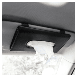 MultiValue Auto Visier Halter für Tissue, Langlebig Leder Visier Taschentuchhalter Auto Visier Maske Dispenser Universal Auto Taschentuchhalter Auto Maske Halter (Schwarz)